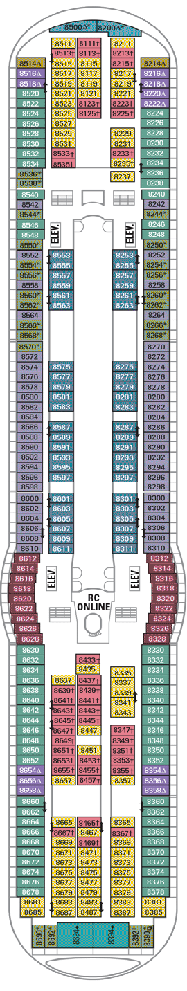 Navigator of the Seas Deck Plans- Royal Caribbean International ...