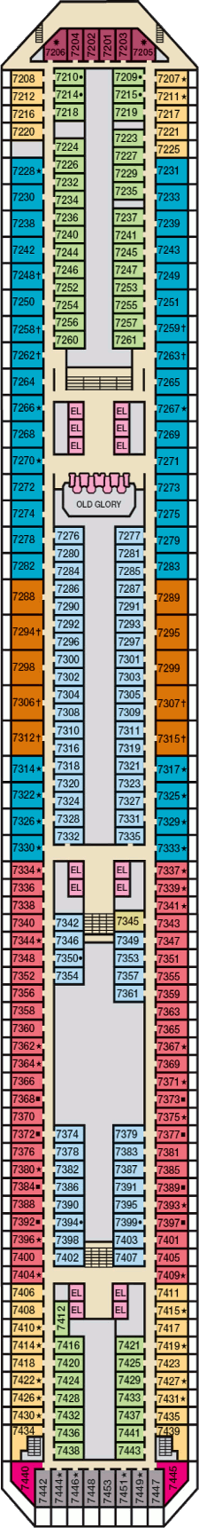 Carnival Glory Deck Plans- Carnival Cruise Line Carnival Glory Cruises ...