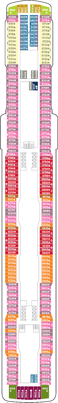 Norwegian Escape Deck Plans- Norwegian Cruise Line Norwegian Escape ...