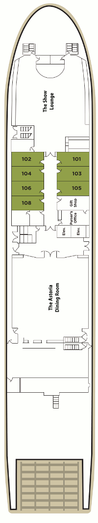 American Empress Deck Plans- American Queen Steamboat Company American Empress Cruises: Travel