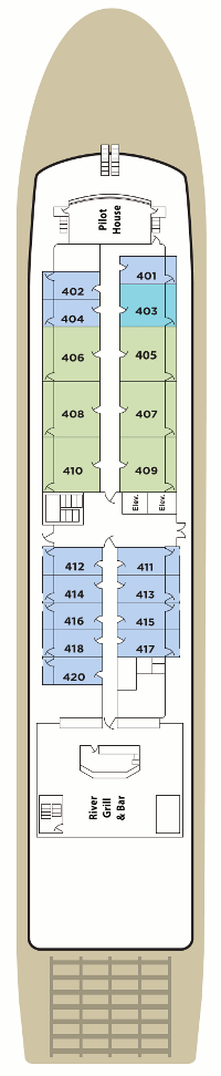 American Empress Deck Plans- American Queen Steamboat Company American Empress Cruises: Travel