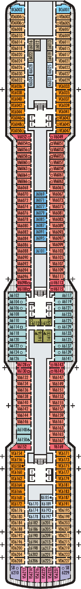 Koningsdam Deck Plans- Holland America Line Koningsdam Cruises: Travel Weekly