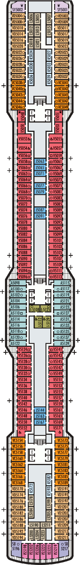 Koningsdam Deck Plans- Holland America Line Koningsdam Cruises: Travel ...