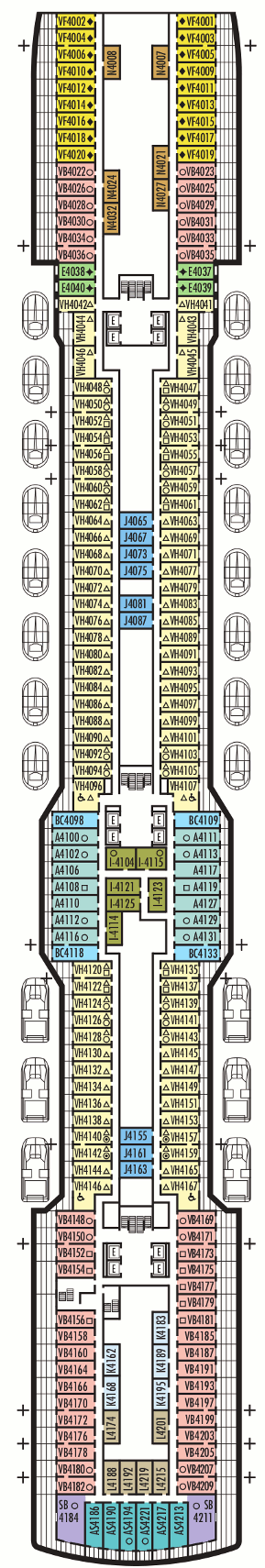 Koningsdam Deck Plans- Holland America Line Koningsdam Cruises: Travel ...