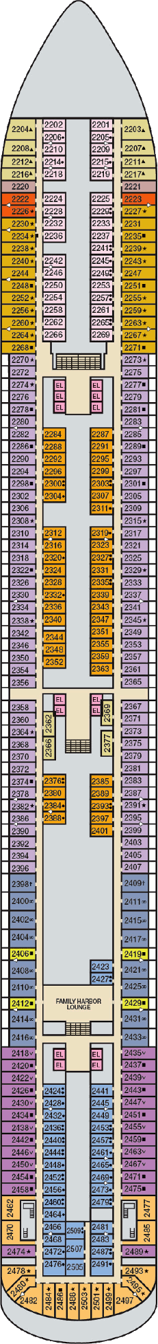 Carnival Vista Deck Plans- Carnival Cruise Line Carnival Vista Cruises ...