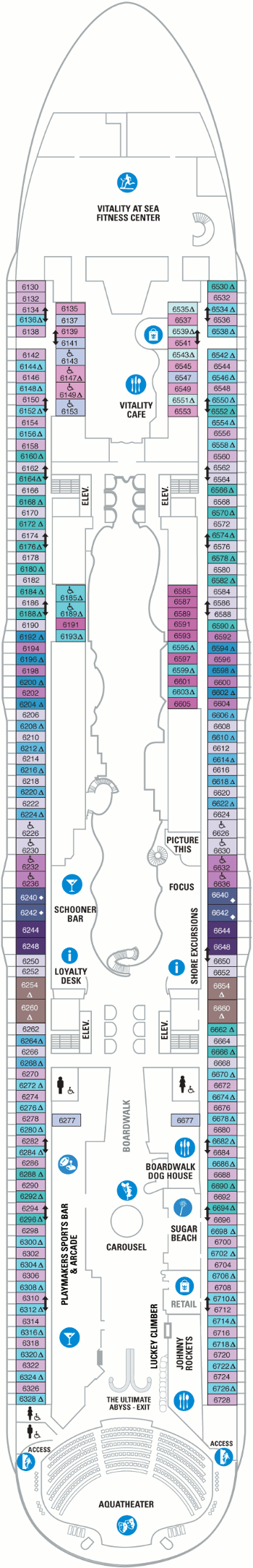 Symphony of the Seas Deck Plans- Royal Caribbean International Symphony