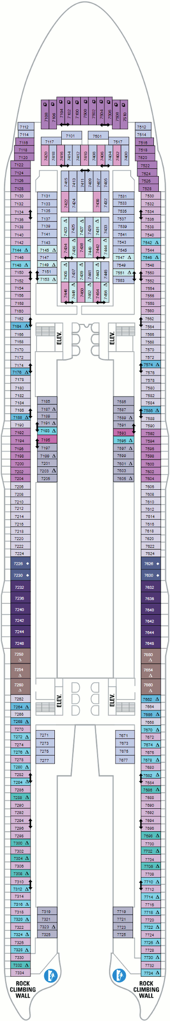 Symphony of the Seas Deck Plans- Royal Caribbean International Symphony