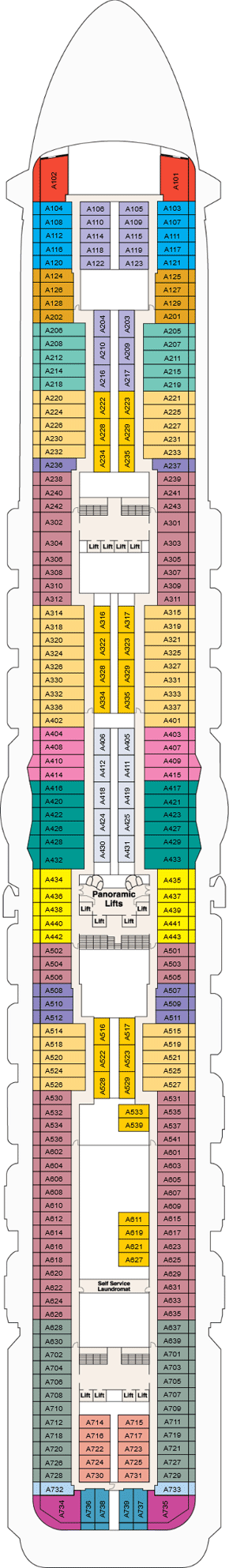 Sky Princess Deck Plans- Princess Cruises Sky Princess Cruises ...