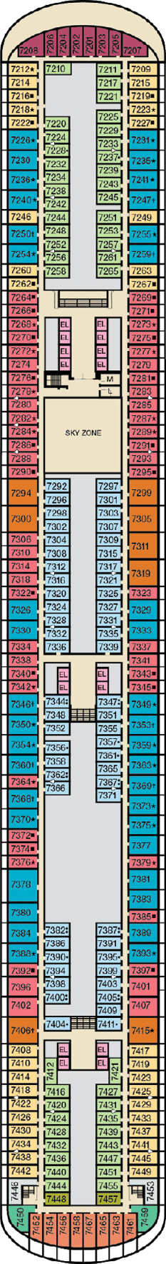 Carnival Panorama Deck Plans- Carnival Cruise Line Carnival Panorama ...