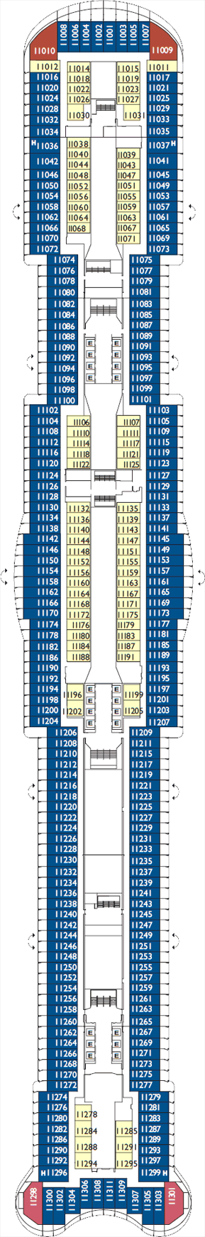 Costa Smeralda Deck Plans- Costa Cruise Lines Costa Smeralda Cruises ...