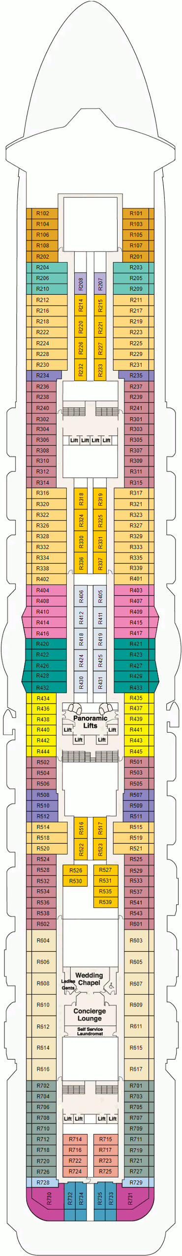 Enchanted Princess Deck Plans- Princess Cruises Enchanted Princess ...