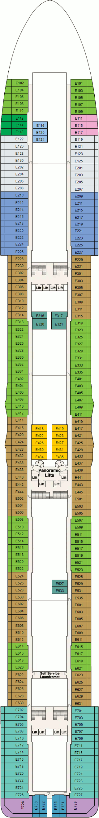 Enchanted Princess Deck Plans- Princess Cruises Enchanted Princess ...