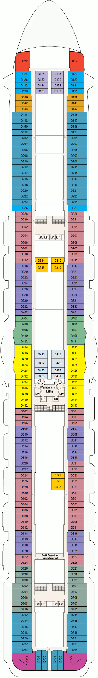 Enchanted Princess Deck Plans- Princess Cruises Enchanted Princess ...