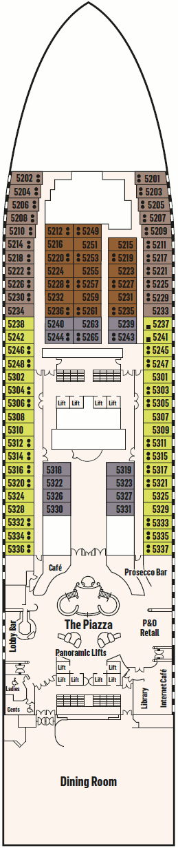 Pacific Adventure Deck Plans- P&O Cruises (Australia) Pacific Adventure ...