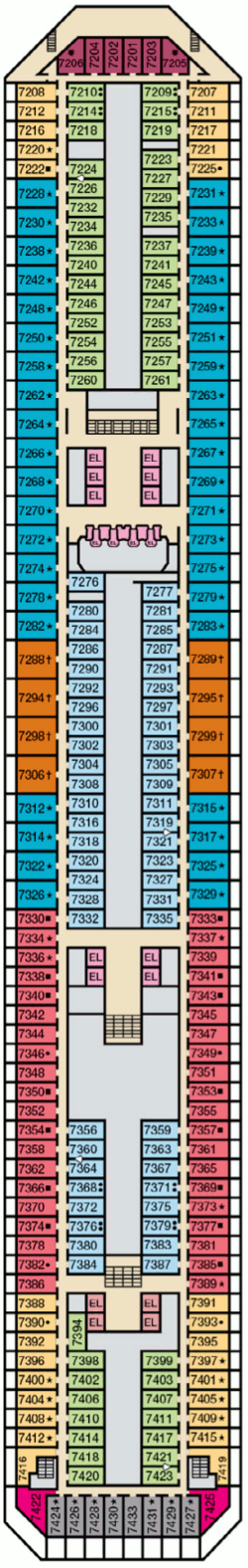 Carnival Radiance Deck Plans- Carnival Cruise Line Carnival Radiance ...