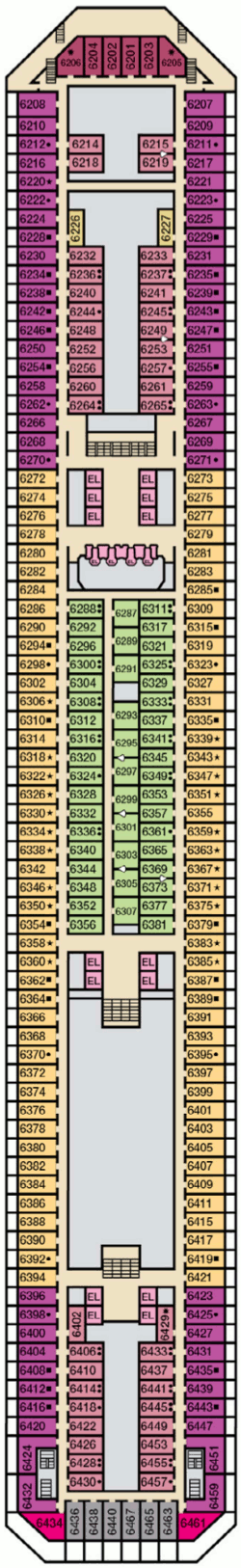 Carnival Radiance Deck Plans- Carnival Cruise Line Carnival Radiance ...