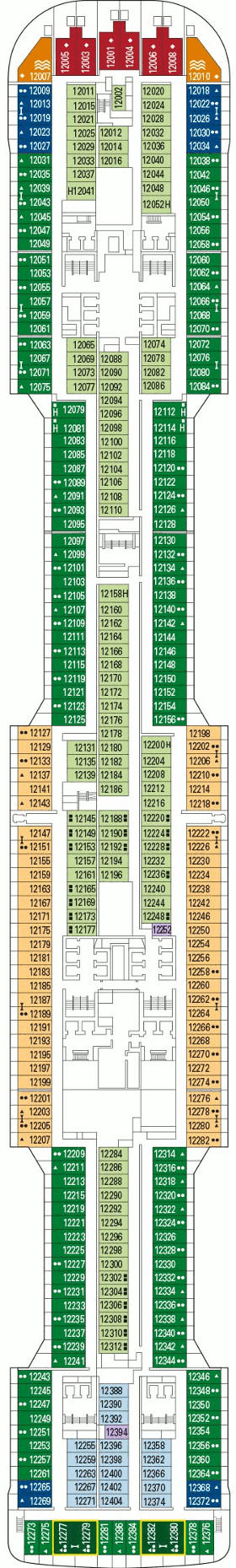 MSC Virtuosa Deck Plans- MSC Cruises MSC Virtuosa Cruises: Travel Weekly