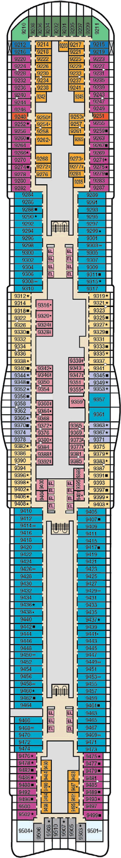 Mardi Gras Deck Plans- Carnival Cruise Line Mardi Gras Cruises: Travel