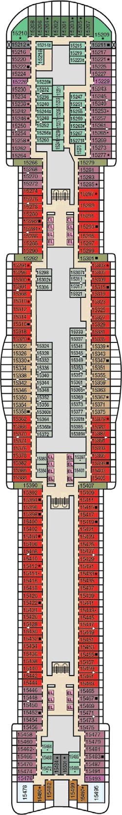 Mardi Gras Deck Plans- Carnival Cruise Line Mardi Gras Cruises: Travel ...