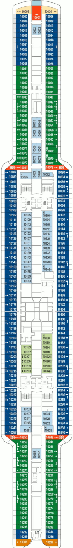 MSC Seashore Deck Plans- MSC Cruises MSC Seashore Cruises | TravelAge West