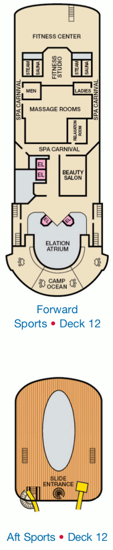 Carnival Elation Sports Deck Carnival Elation Sports Deck
