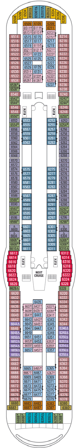 Mariner of the Seas Deck Plans- Royal Caribbean International Mariner ...