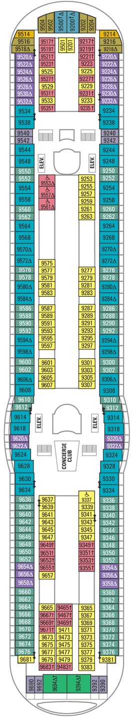 Mariner of the Seas Deck Plans- Royal Caribbean International Mariner ...