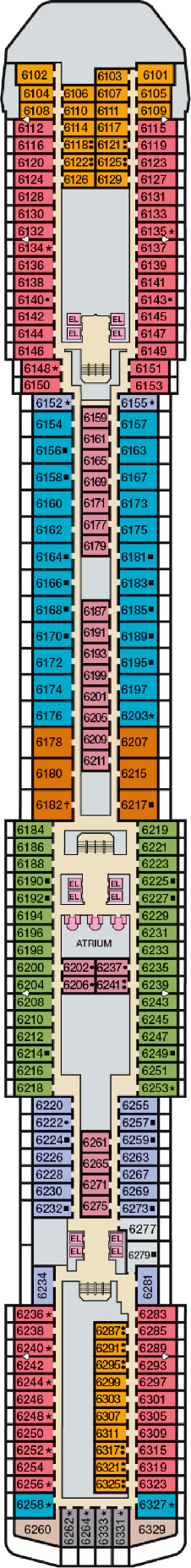 carnival cruise miracle deck plans