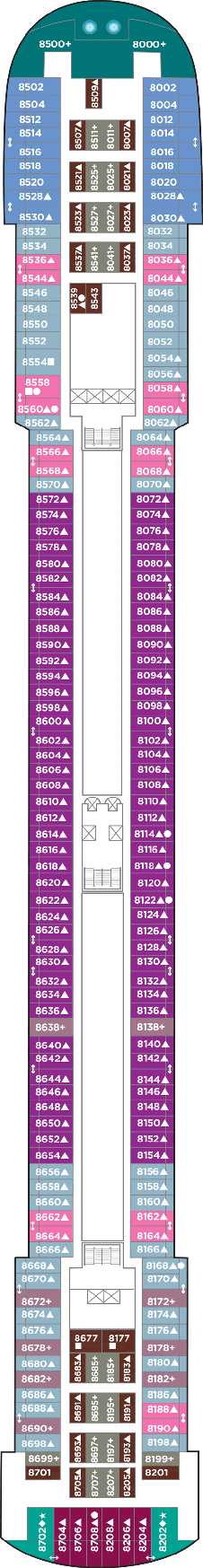 Pride of America Deck Eight Pride of America Deck Eight