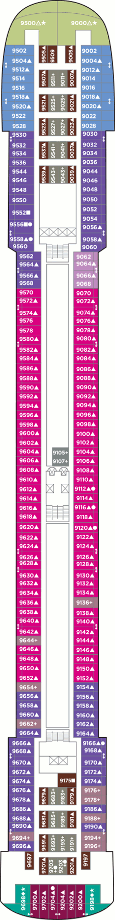 Pride of America Deck Plans- Norwegian Cruise Line Pride of America ...