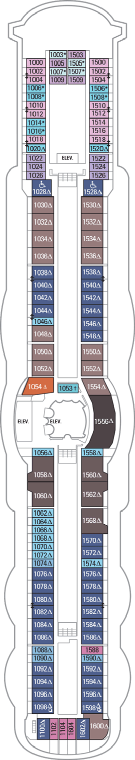 Jewel of the Seas Deck Plans- Royal Caribbean International Jewel of ...