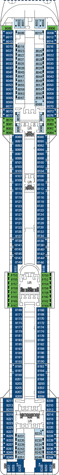 MSC Fantasia Deck Plans- MSC Cruises MSC Fantasia Cruises: Travel Weekly