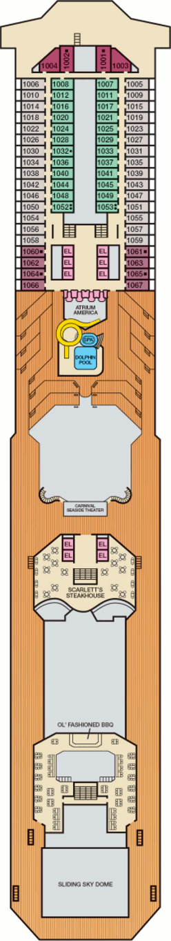 Carnival Valor Deck Plans- Carnival Cruise Line Carnival Valor Cruises ...