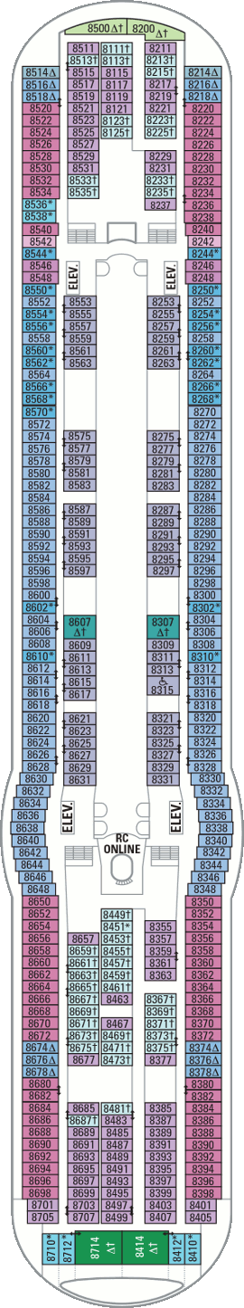 Freedom of the Seas Deck Plans- Royal Caribbean International Freedom of the Seas Cruises