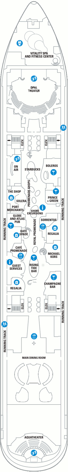 Oasis of the Seas Deck Plans- Royal Caribbean International Oasis of ...