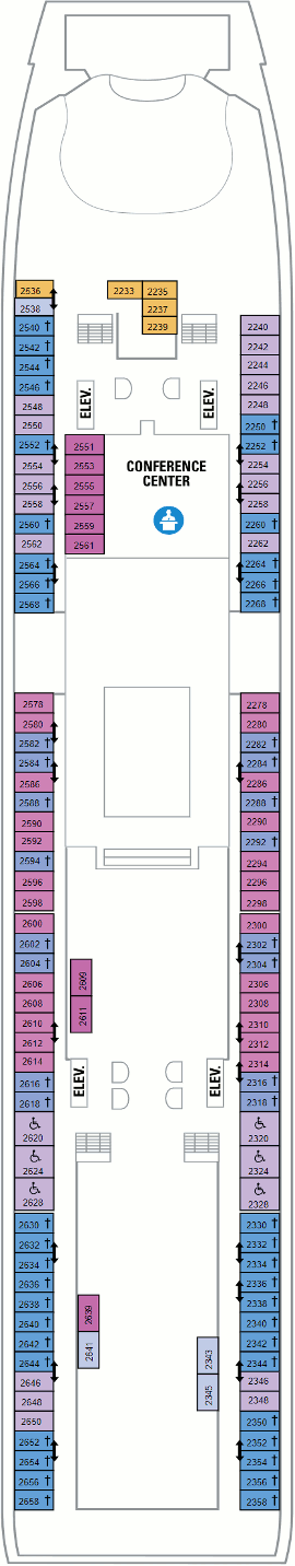 Adventure of the Seas Deck Plans- Royal Caribbean International Adventure of the Seas Cruises