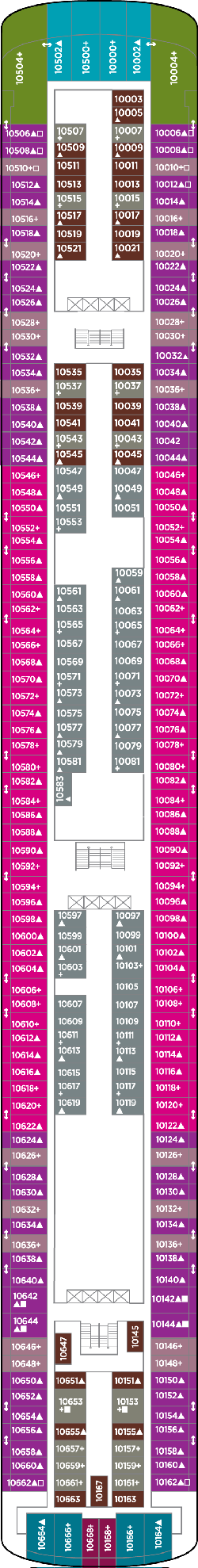 Norwegian Pearl Deck Plans- Norwegian Cruise Line Norwegian Pearl ...