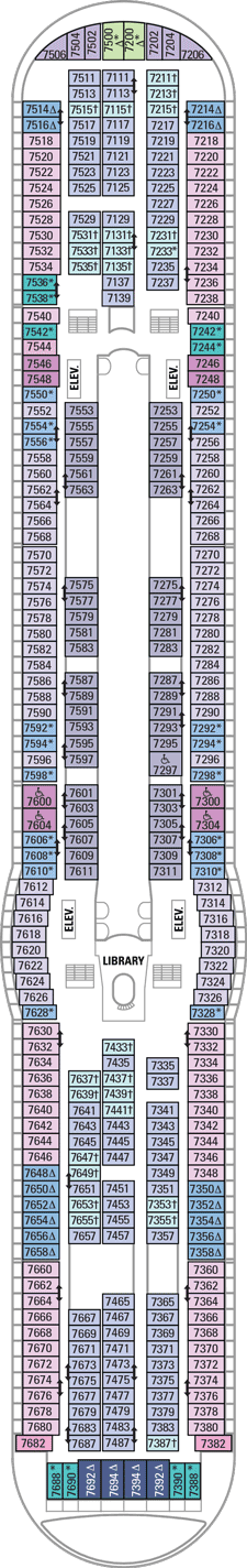 Voyager of the Seas Deck Plans- Royal Caribbean International Voyager ...