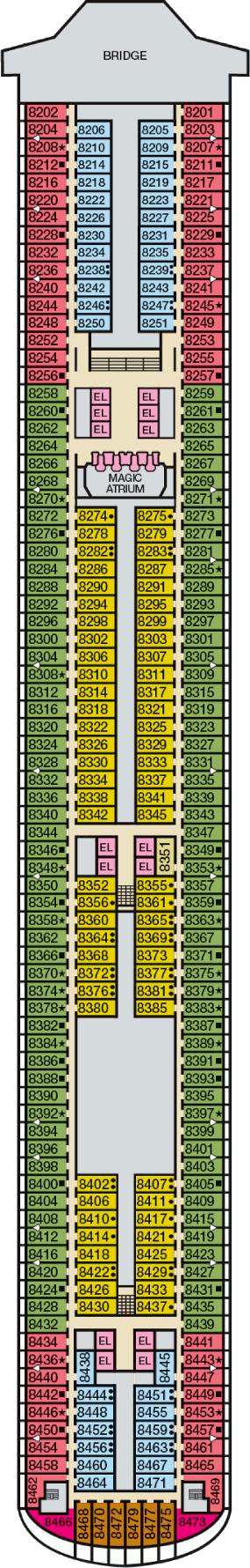 Carnival Magic Deck Plans- Carnival Cruise Line Carnival Magic Cruises ...