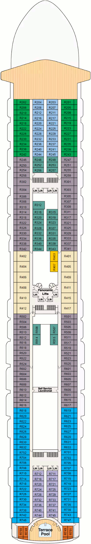 Ruby Princess Deck Plans- Princess Cruises Ruby Princess Cruises ...