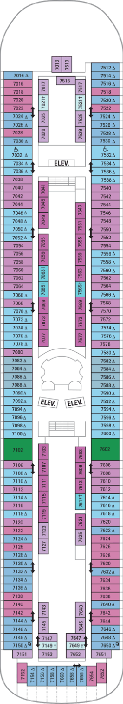 Vision of the Seas Deck Plans- Royal Caribbean International Vision of