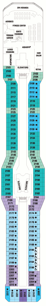 Celebrity Reflection Deck Plans- Celebrity Cruises Celebrity Reflection ...