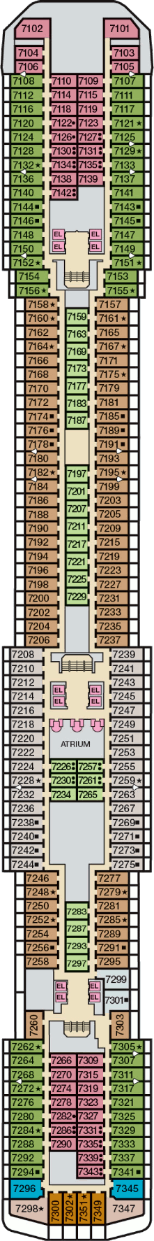 Carnival Legend Deck Plans- Carnival Cruise Line Carnival Legend ...