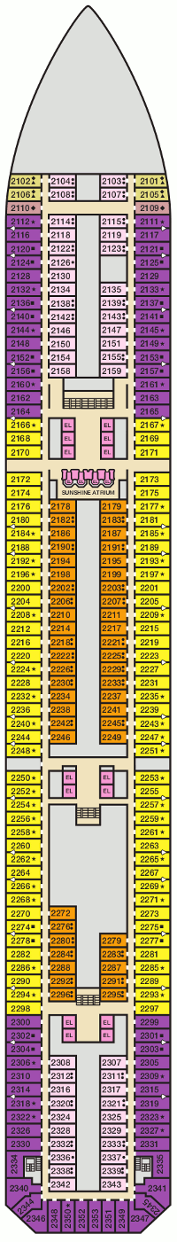 Carnival Sunshine Deck Plans- Carnival Cruise Line Carnival Sunshine ...