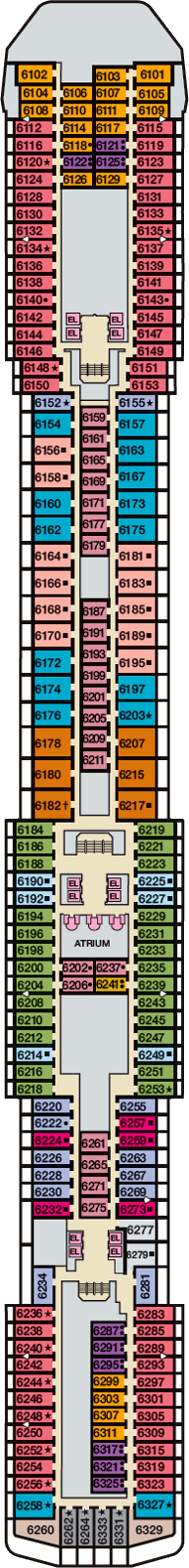 carnival spirit cruise ship layout