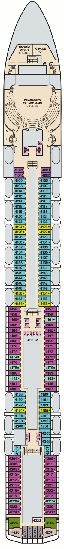 Carnival Spirit Deck Plans- Carnival Cruise Line Carnival Spirit ...