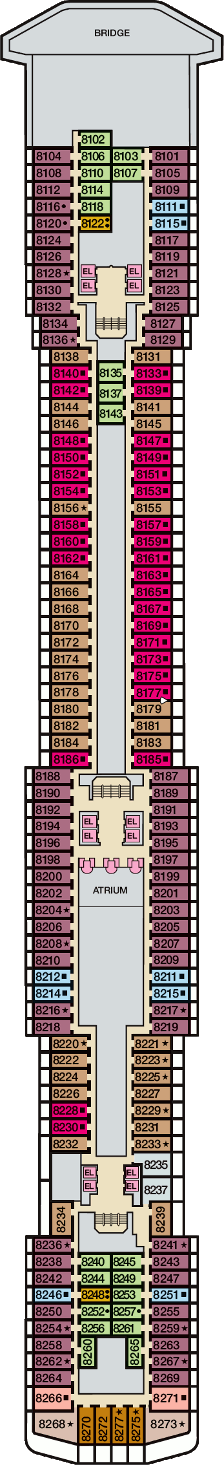 Carnival Spirit Deck Plans- Carnival Cruise Line Carnival Spirit ...